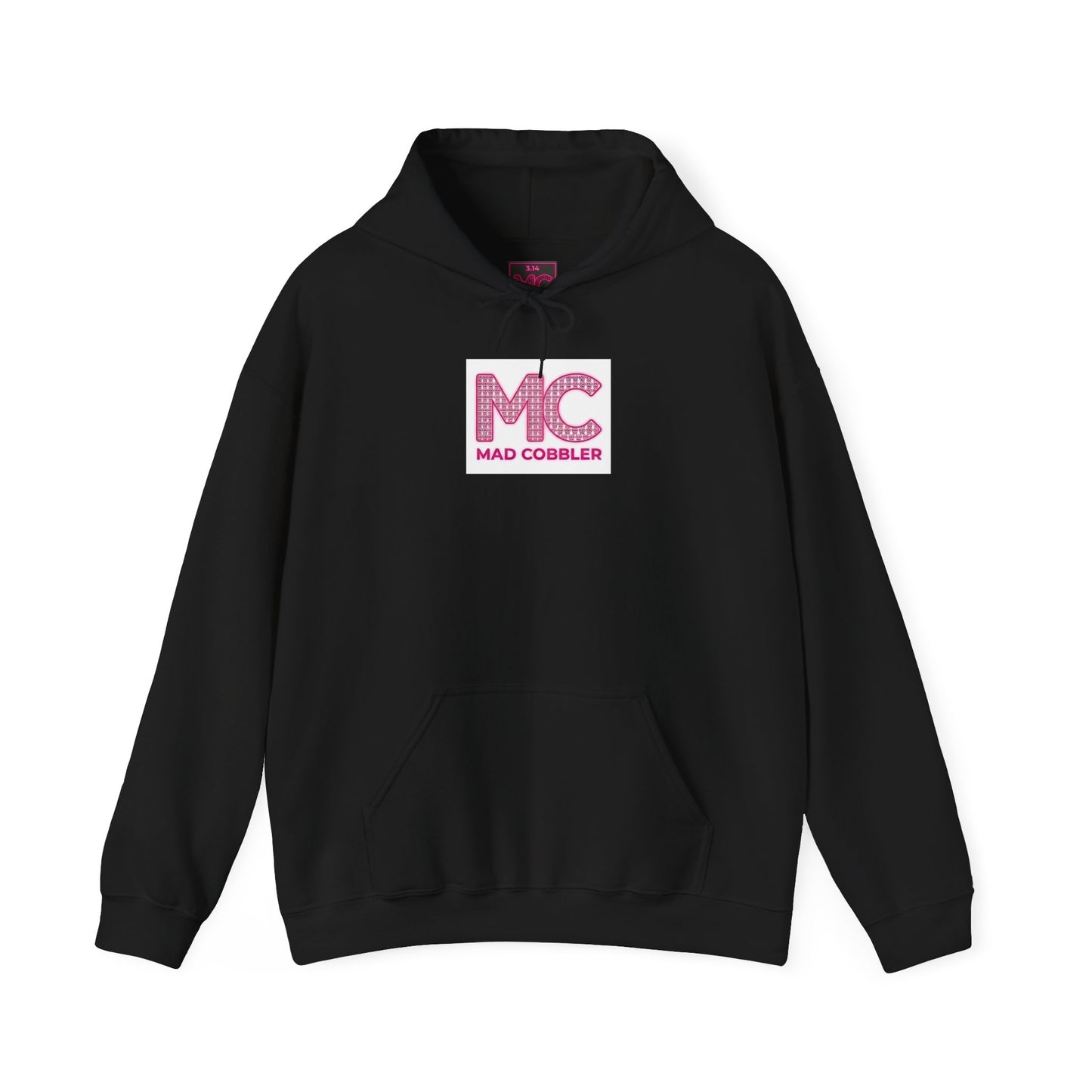 Hoodie — 'MC Mad Cobbler' Graphic Logo Hoodie with Angry Cartoon Back Print