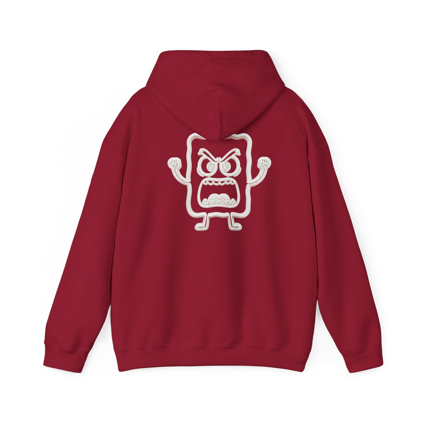 Hoodie — 'MC Mad Cobbler' Graphic Logo Hoodie with Angry Cartoon Back Print