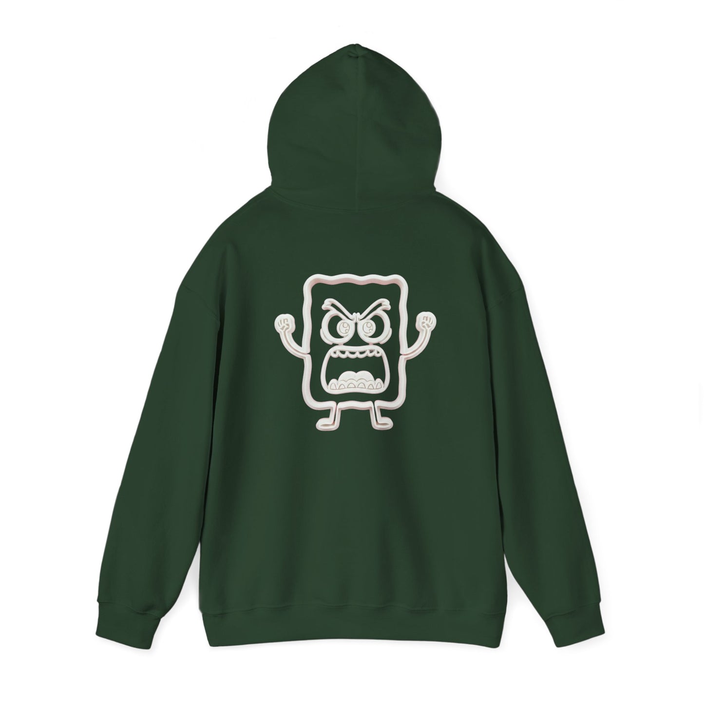 Hoodie — 'MC Mad Cobbler' Graphic Logo Hoodie with Angry Cartoon Back Print