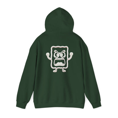 Hoodie — 'MC Mad Cobbler' Graphic Logo Hoodie with Angry Cartoon Back Print