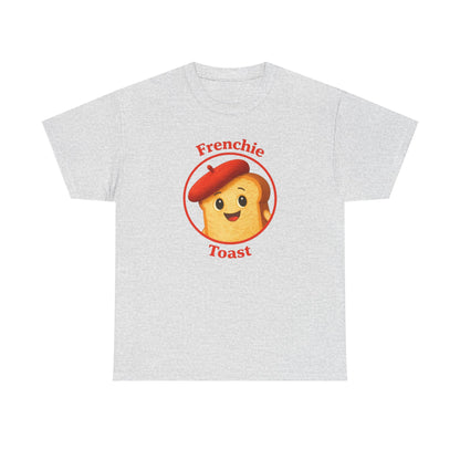 Women's Frenchie Toast T-Shirt — 100% Heavyweight Cotton Graphic Tee with Beret