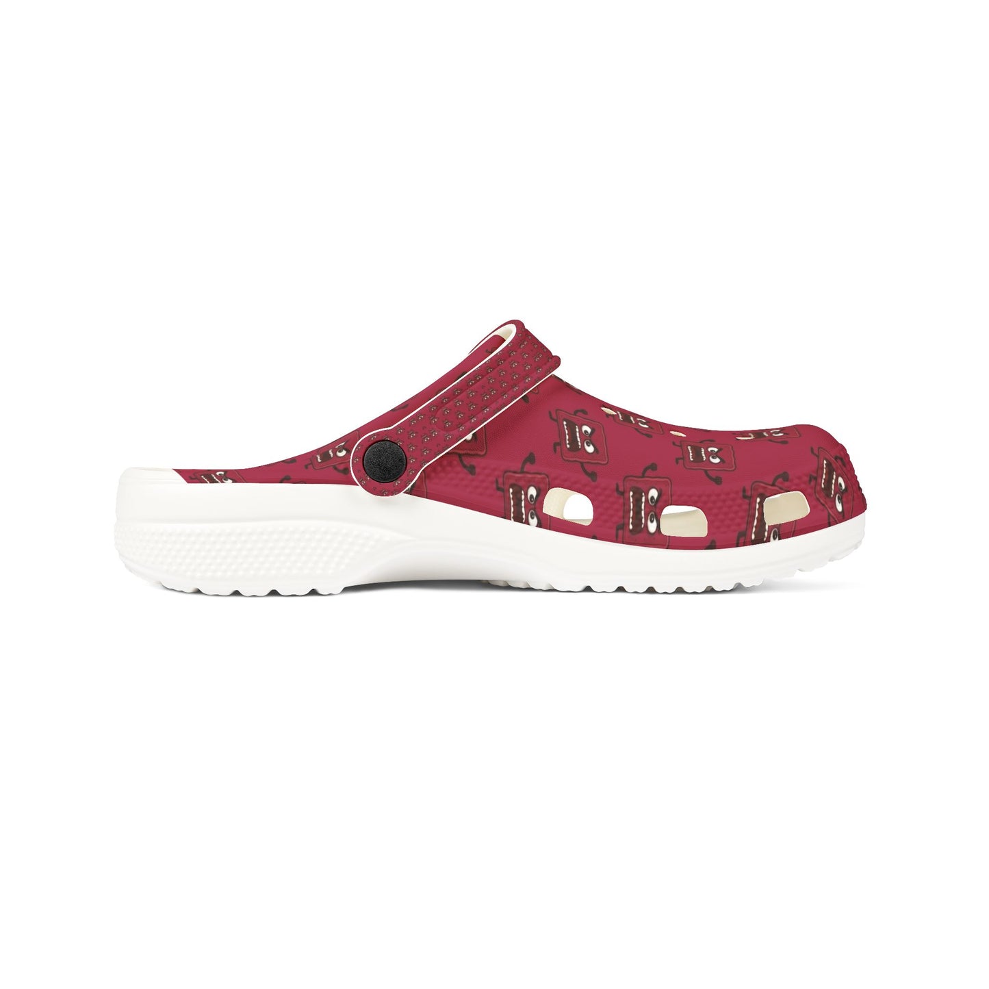 Red Mad Cobbler Pattern Clogs - EVA Foam Garden Shoes