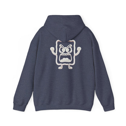 Hoodie — 'MC Mad Cobbler' Graphic Logo Hoodie with Angry Cartoon Back Print