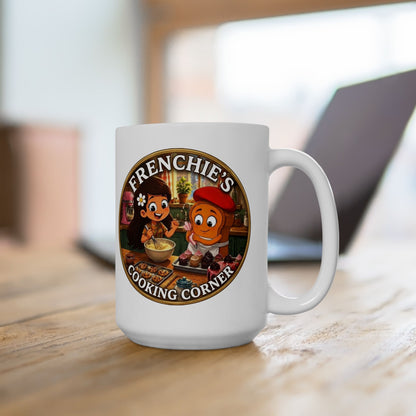 Frenchie's Cooking Corner Ceramic Coffee Cup (11oz & 15oz)