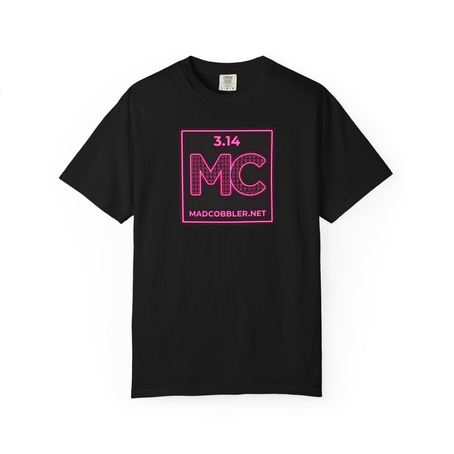 Womens MadCobbler 3.14 MC Logo T-Shirt — Neon Pink Graphic Tee