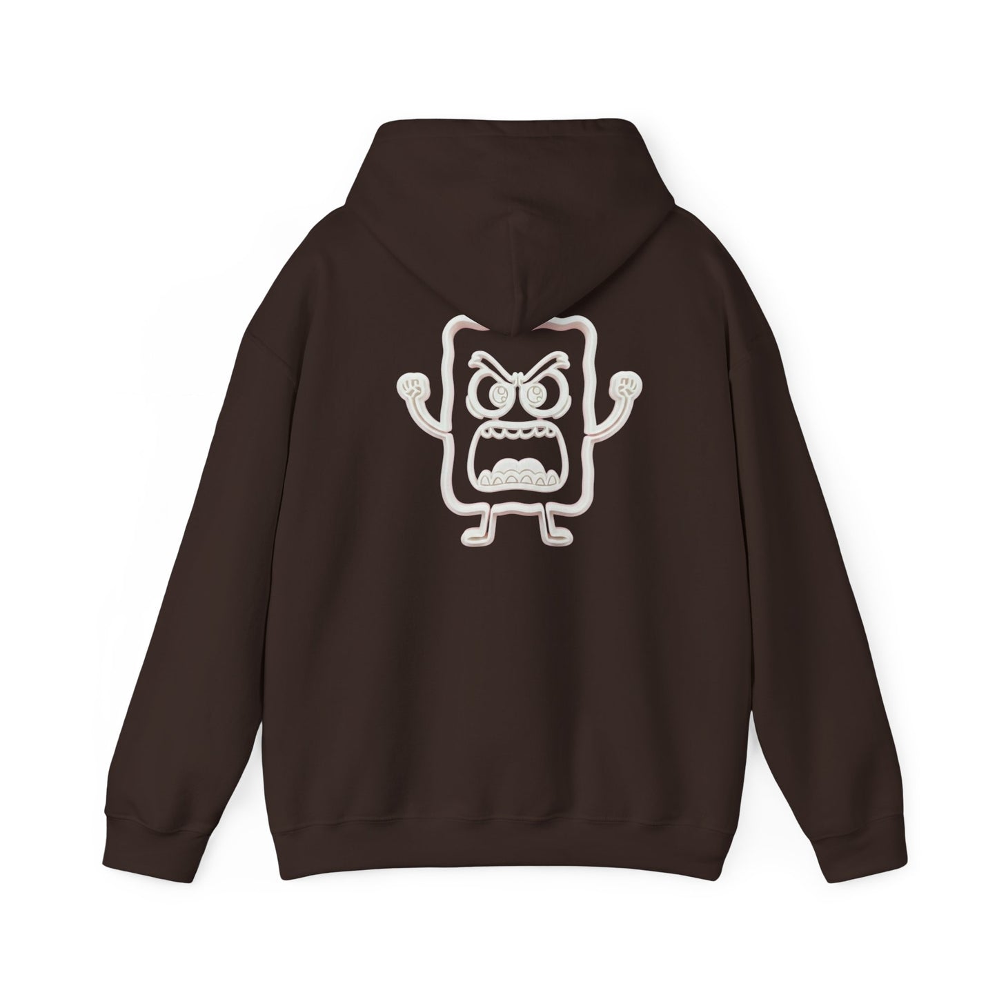 Hoodie — 'MC Mad Cobbler' Graphic Logo Hoodie with Angry Cartoon Back Print