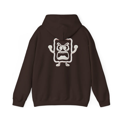 Hoodie — 'MC Mad Cobbler' Graphic Logo Hoodie with Angry Cartoon Back Print