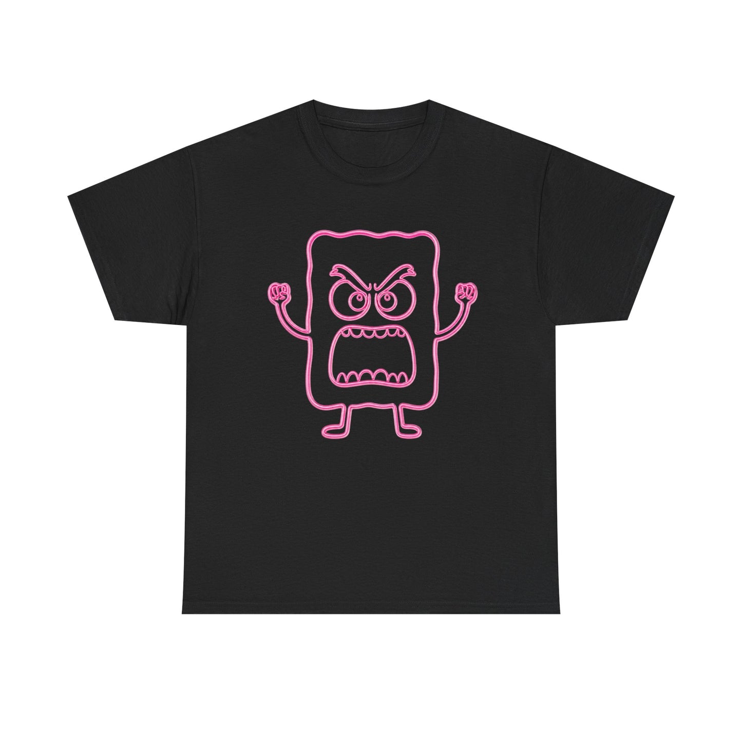 MC 3.24 Graphic Tee – Pink Neon Cartoon 100% Heavyweight Cotton