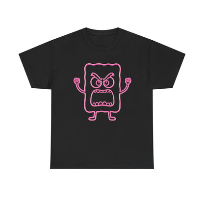 MC 3.24 Graphic Tee – Pink Neon Cartoon 100% Heavyweight Cotton