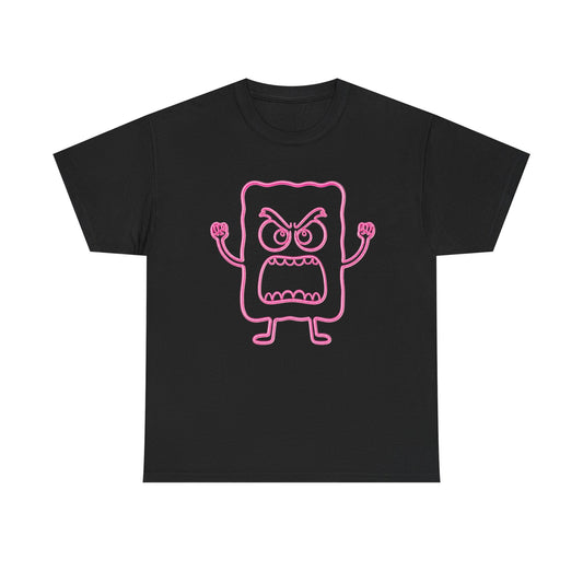 MC 3.24 Graphic Tee – Pink Neon Cartoon 100% Heavyweight Cotton