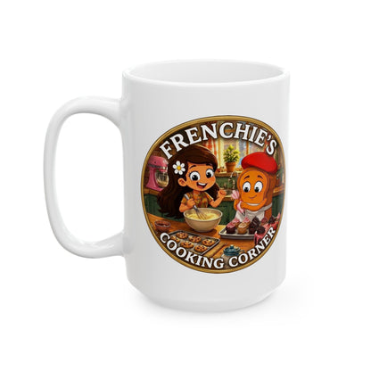 Frenchie's Cooking Corner Ceramic Coffee Cup (11oz & 15oz)
