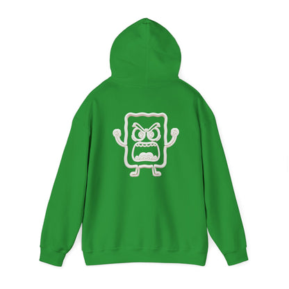 Hoodie — 'MC Mad Cobbler' Graphic Logo Hoodie with Angry Cartoon Back Print