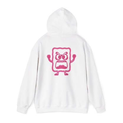 Pink Camo 'MC' Logo Hoodie — Angry Pink Monster Graphic Pullover