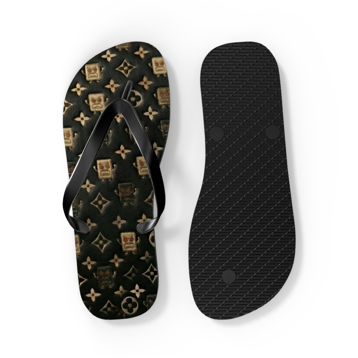 Luxury Monogram Flip Flops – Designer-Inspired Beach Sandals