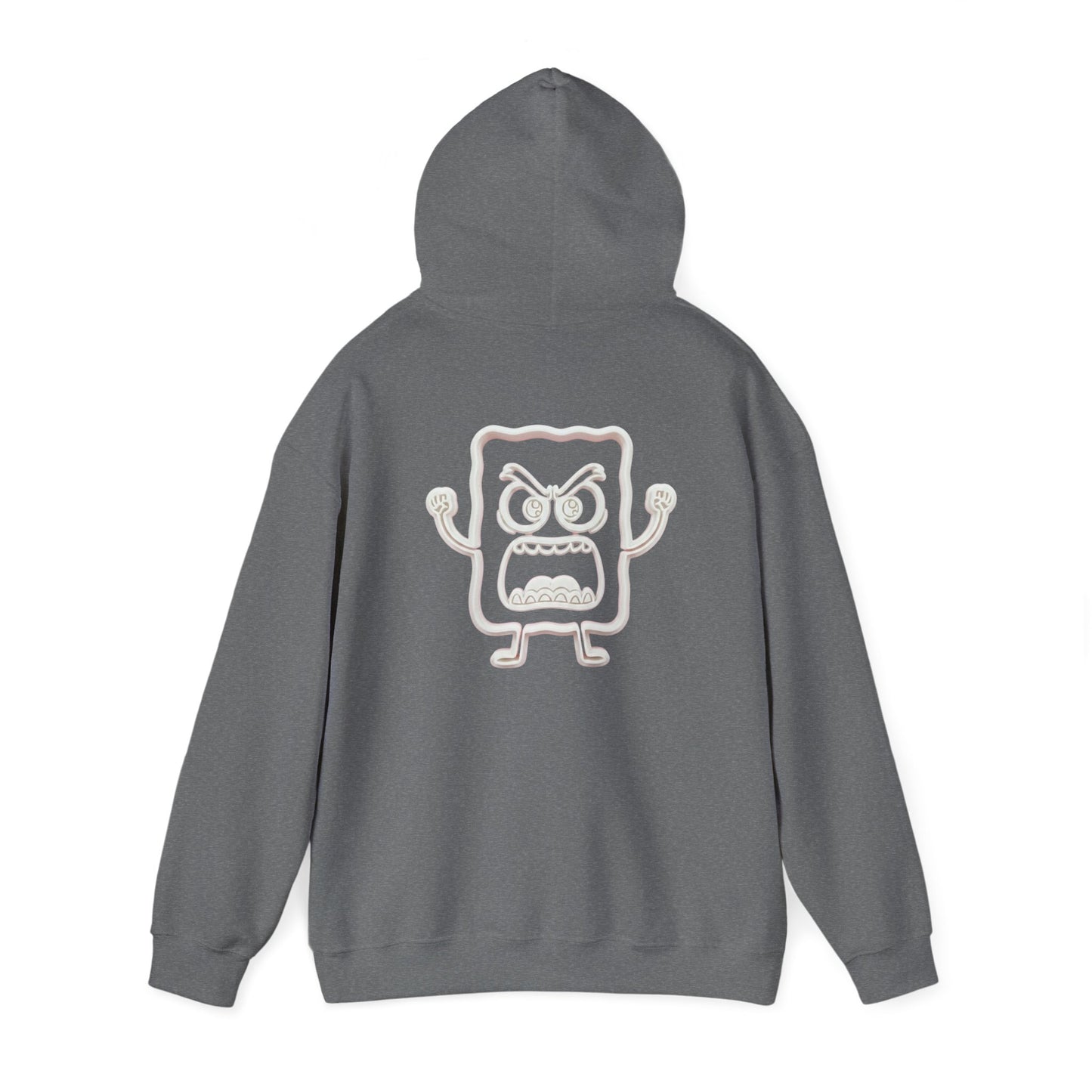 Hoodie — 'MC Mad Cobbler' Graphic Logo Hoodie with Angry Cartoon Back Print