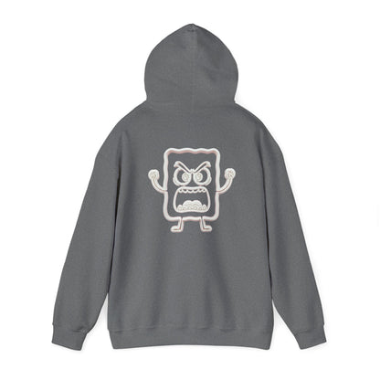 Hoodie — 'MC Mad Cobbler' Graphic Logo Hoodie with Angry Cartoon Back Print