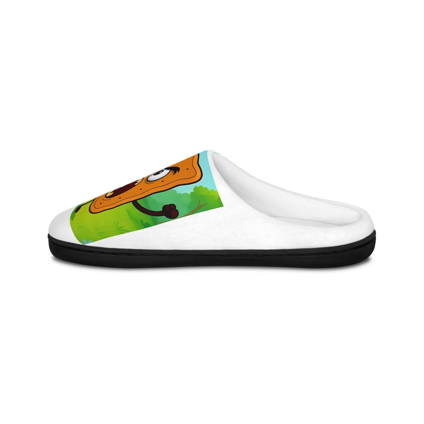 Men's Slippers — Funny Cartoon Toast Indoor House Shoes