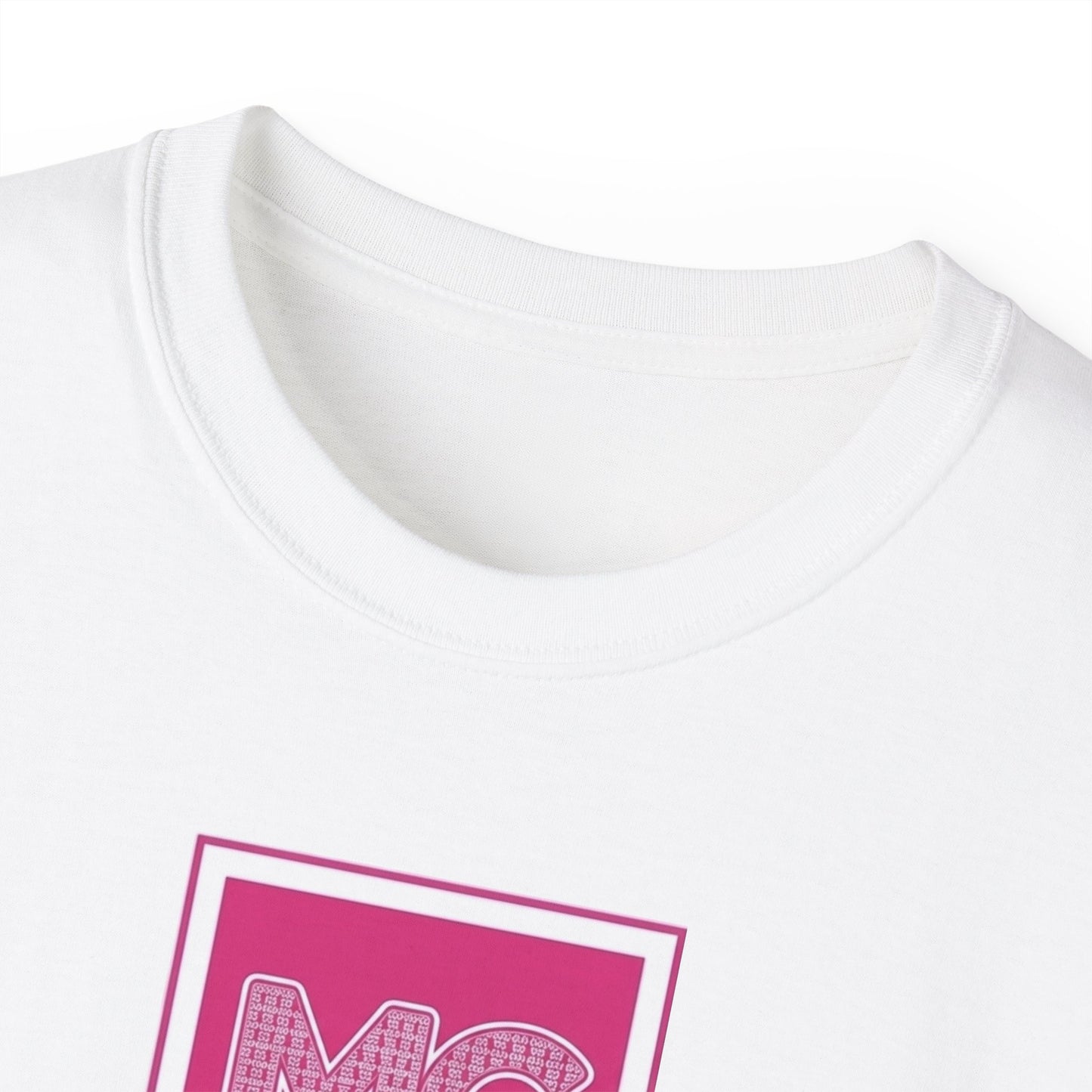 Angry Toast Graphic Tee — Pink MC Logo Cotton T‑Shirt