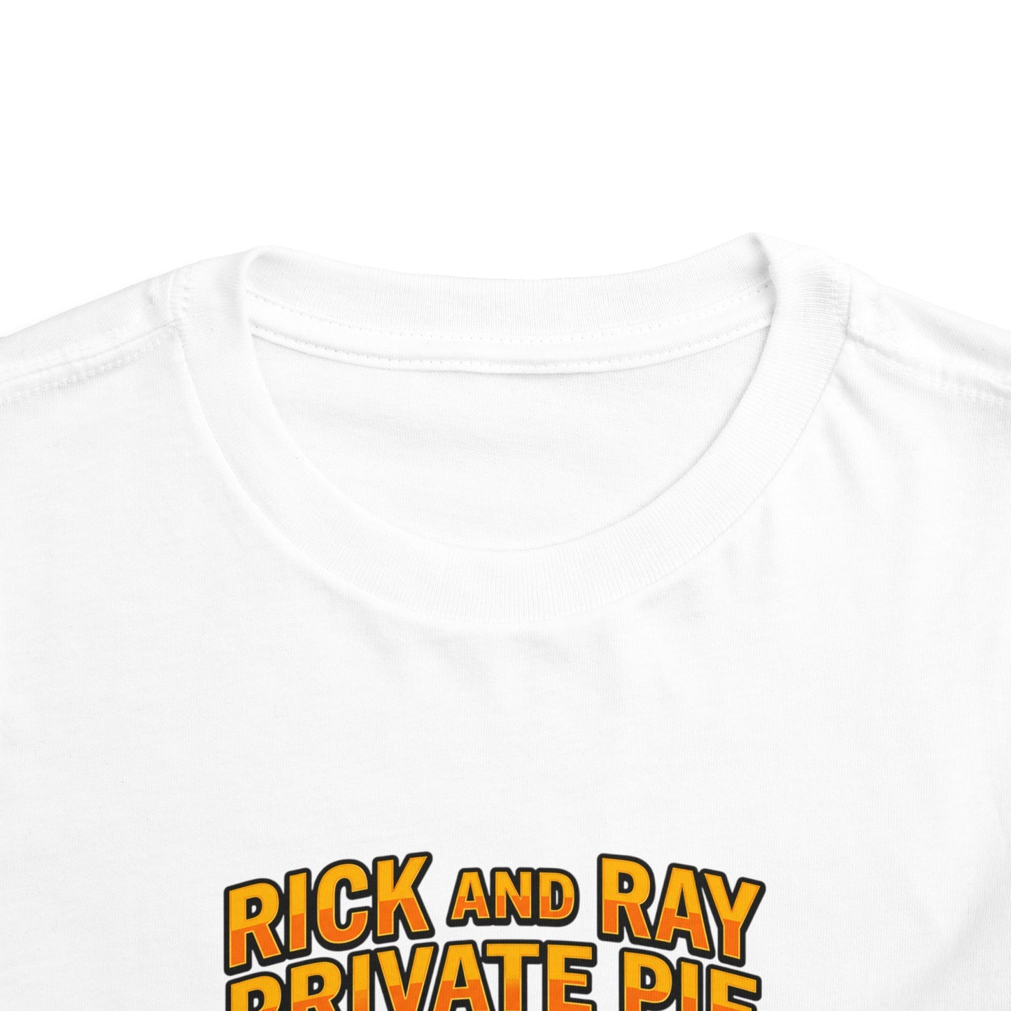 Toddler Tee — "Rick and Ray Private Pie" Cartoon Detective Kitchen Mystery