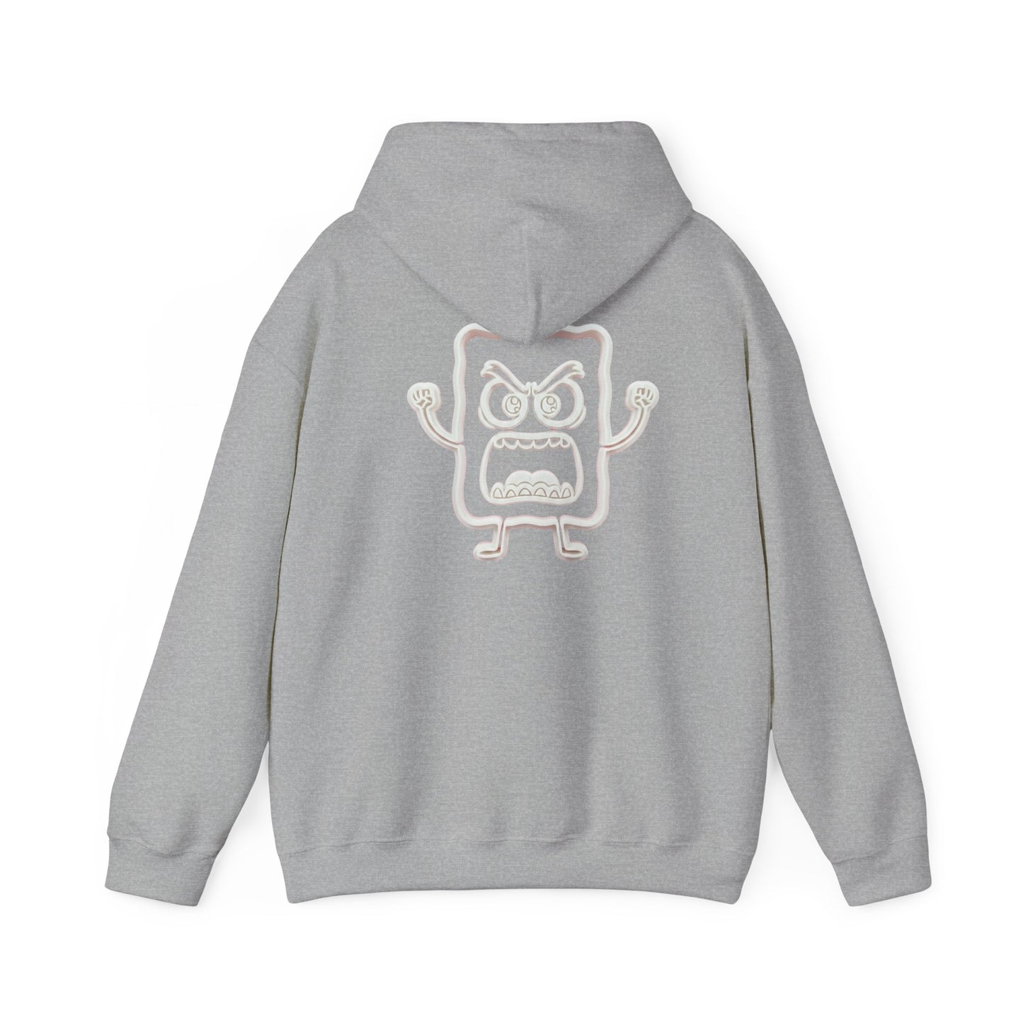 Hoodie — 'MC Mad Cobbler' Graphic Logo Hoodie with Angry Cartoon Back Print