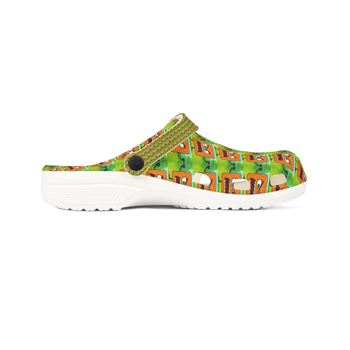 Foam Clogs with Cute Mad Cobbler Pattern — Lightweight Slip-On Garden & Beach Shoes