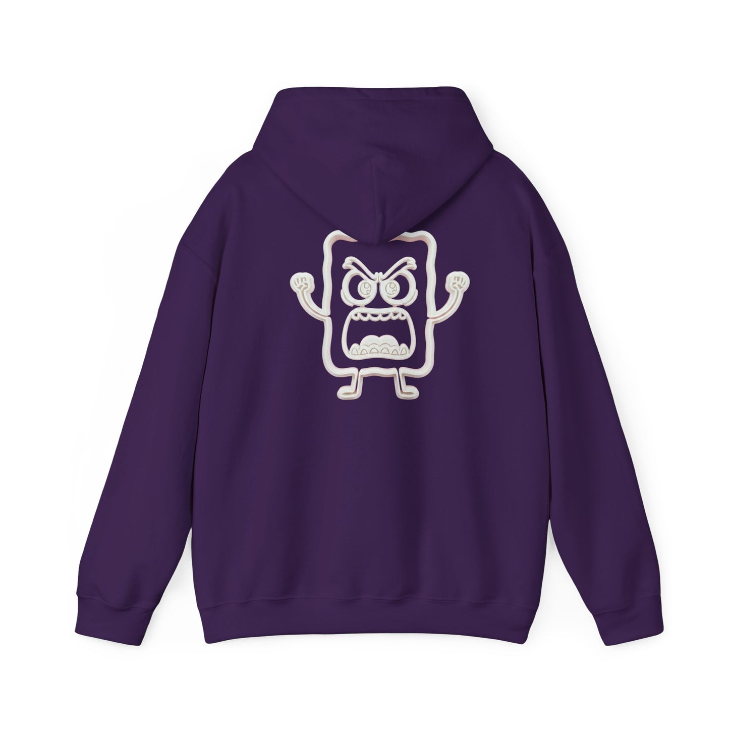 Hoodie — 'MC Mad Cobbler' Graphic Logo Hoodie with Angry Cartoon Back Print