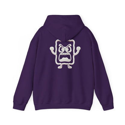Hoodie — 'MC Mad Cobbler' Graphic Logo Hoodie with Angry Cartoon Back Print