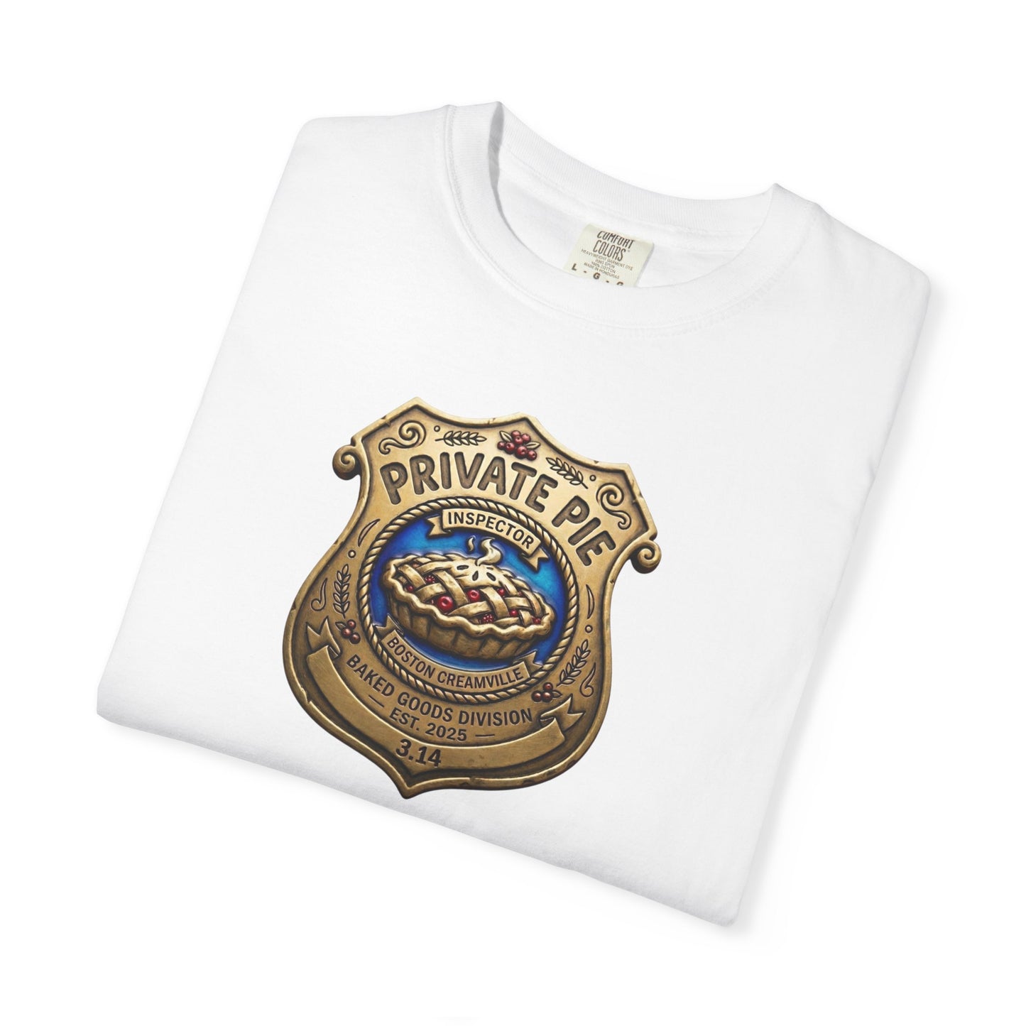 Privat Pie Badge Garment-Dyed T-shirt