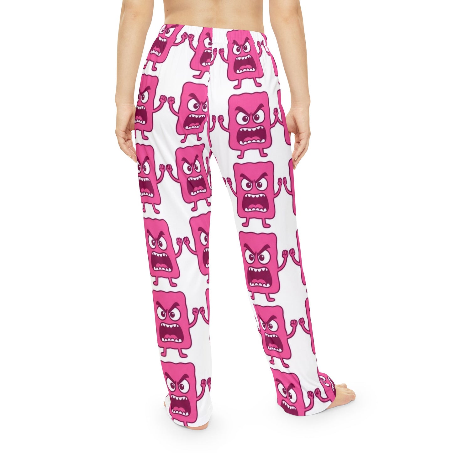 Women's Pajama Pants - Pink Mad Cobbler All-Over Print Lounge Pants