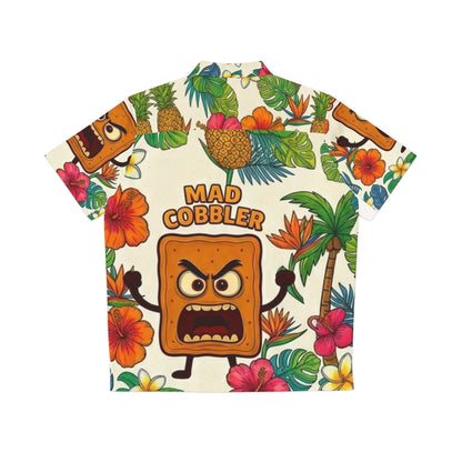 Mad Cobbler Hawaiian Shirt - Tropical Pineapple & Flowers Aloha Shirt