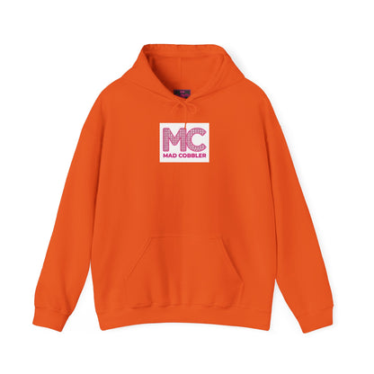 Hoodie — 'MC Mad Cobbler' Graphic Logo Hoodie with Angry Cartoon Back Print