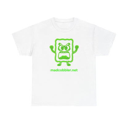 Mad Cobbler Graphic T‑Shirt — Neon Green MadCobbler.net Logo Tee