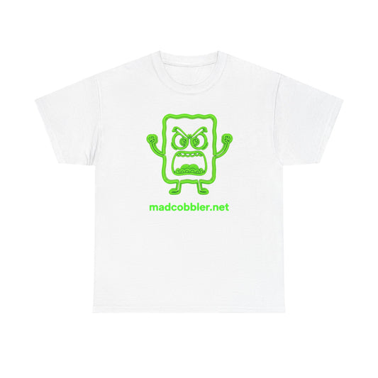 Mad Cobbler Graphic T‑Shirt — Neon Green MadCobbler.net Logo Tee