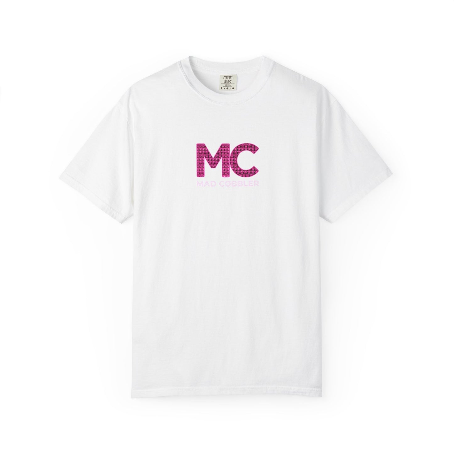 Mad Cobbler T-Shirt — Minimal Pink Monogram Tee