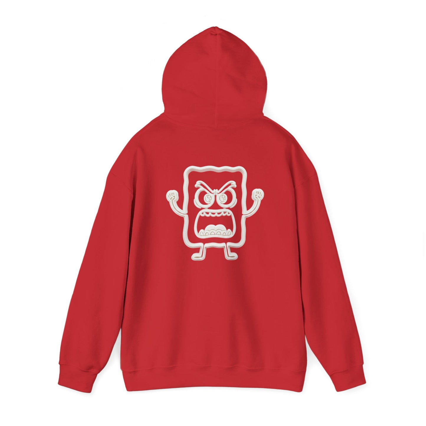 Hoodie — 'MC Mad Cobbler' Graphic Logo Hoodie with Angry Cartoon Back Print