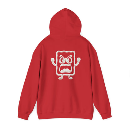 Hoodie — 'MC Mad Cobbler' Graphic Logo Hoodie with Angry Cartoon Back Print