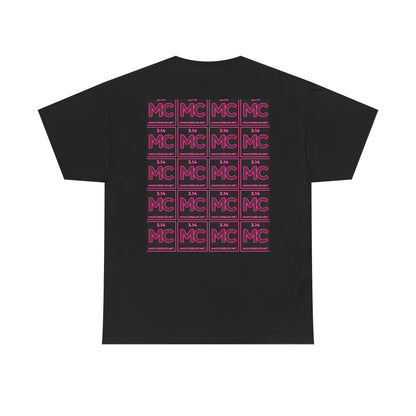 MC 3.24 Graphic Tee – Pink Neon Cartoon 100% Heavyweight Cotton