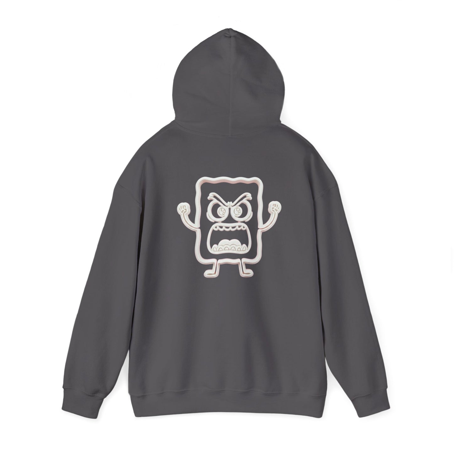 Hoodie — 'MC Mad Cobbler' Graphic Logo Hoodie with Angry Cartoon Back Print
