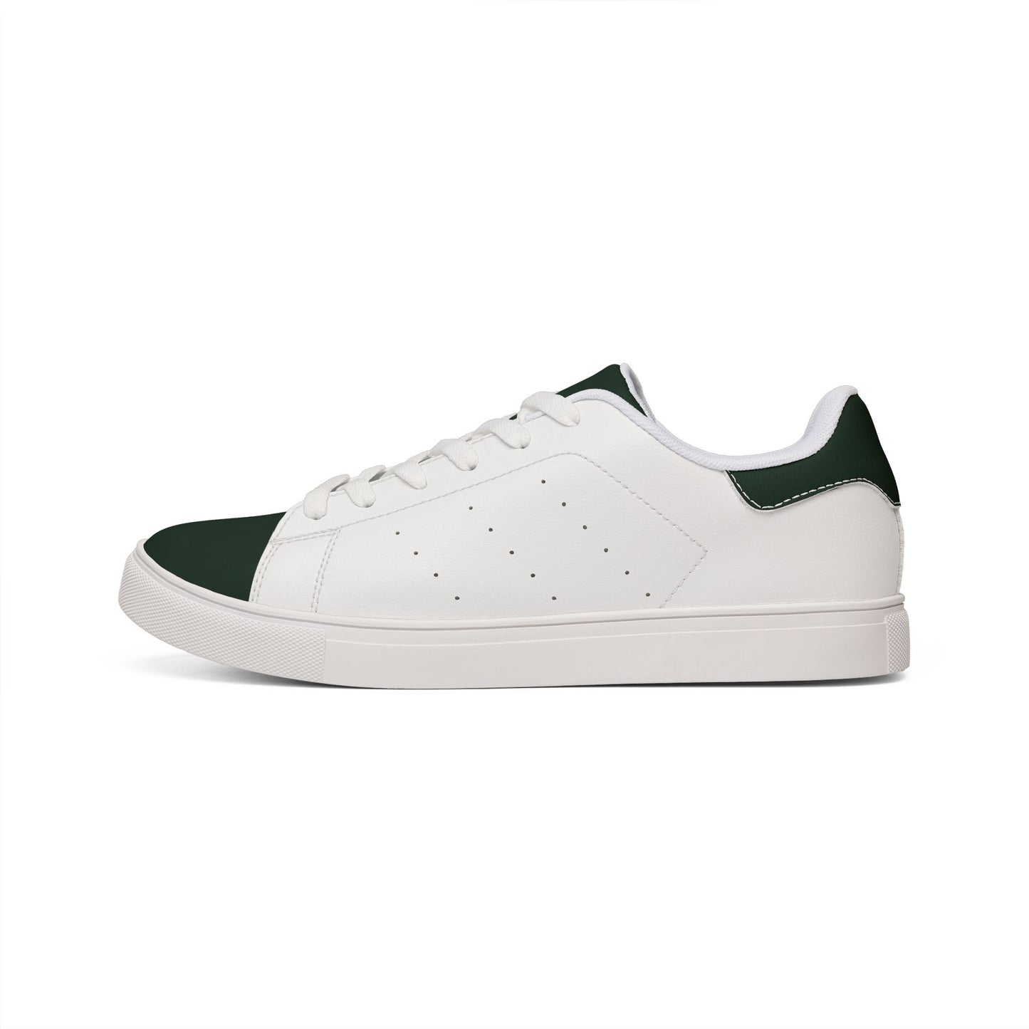 Leather Low-Top Sneakers — Classic White Men’s Casual Trainers